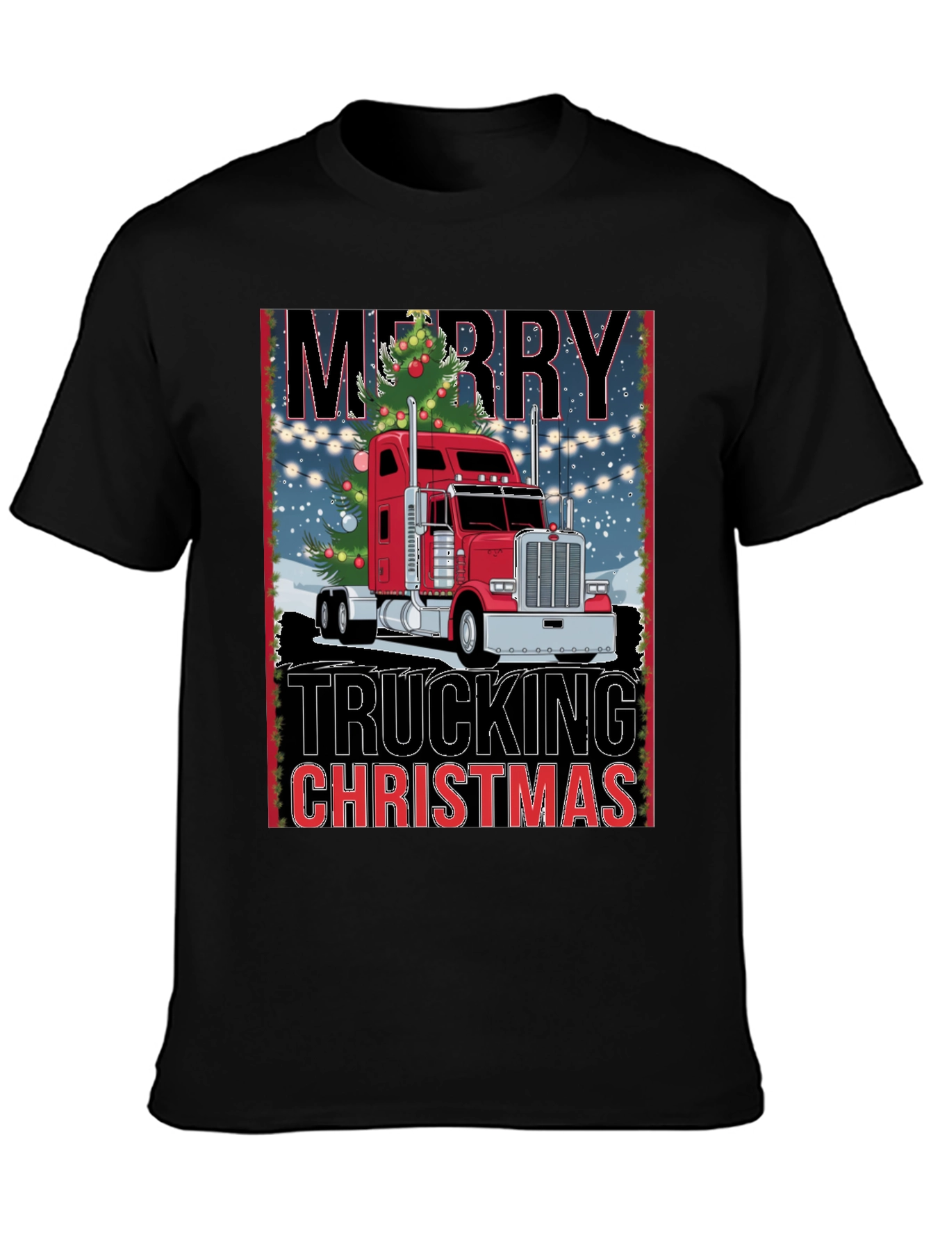 Merry Trucking Christmas T-Shirt