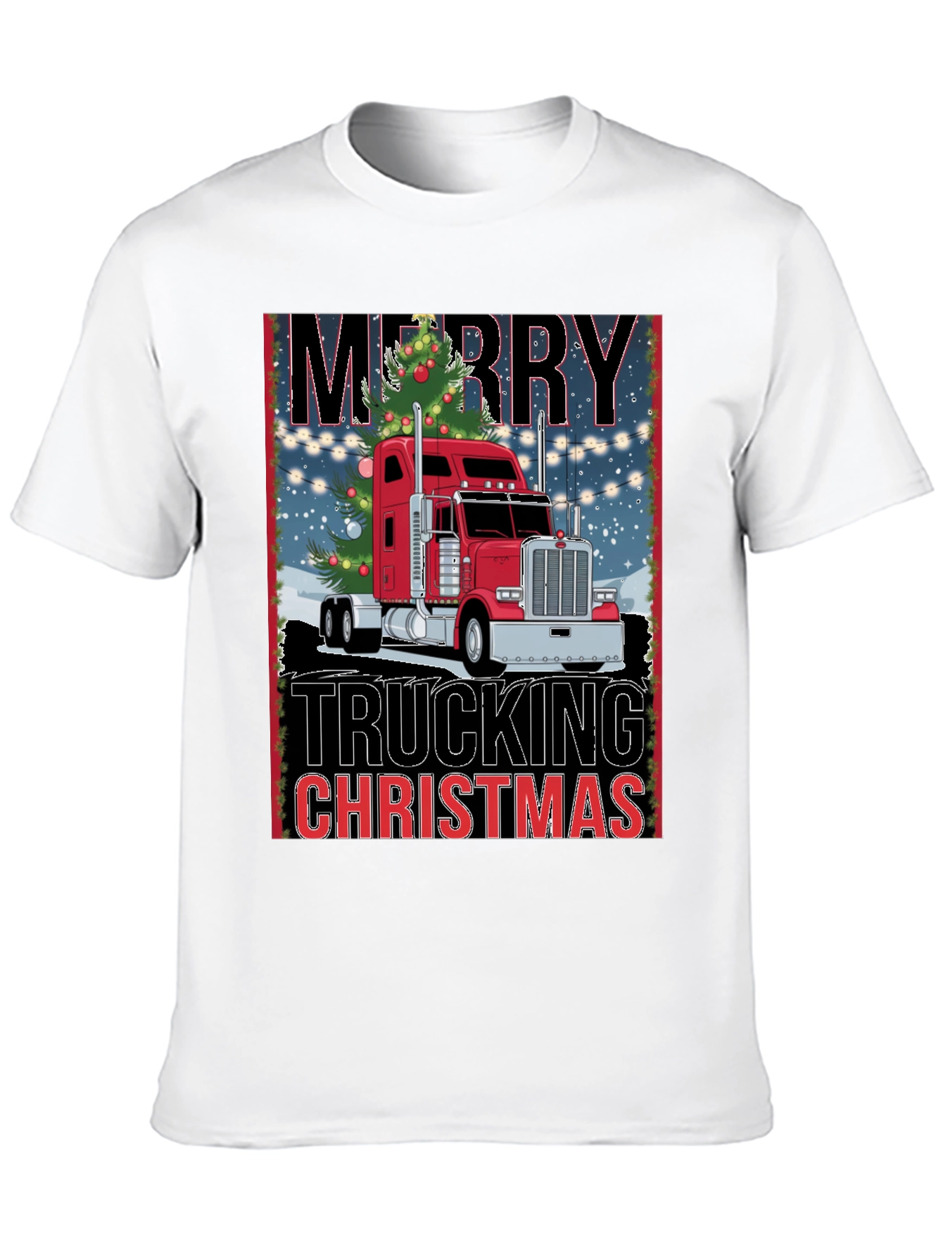 Merry Trucking Christmas T-Shirt