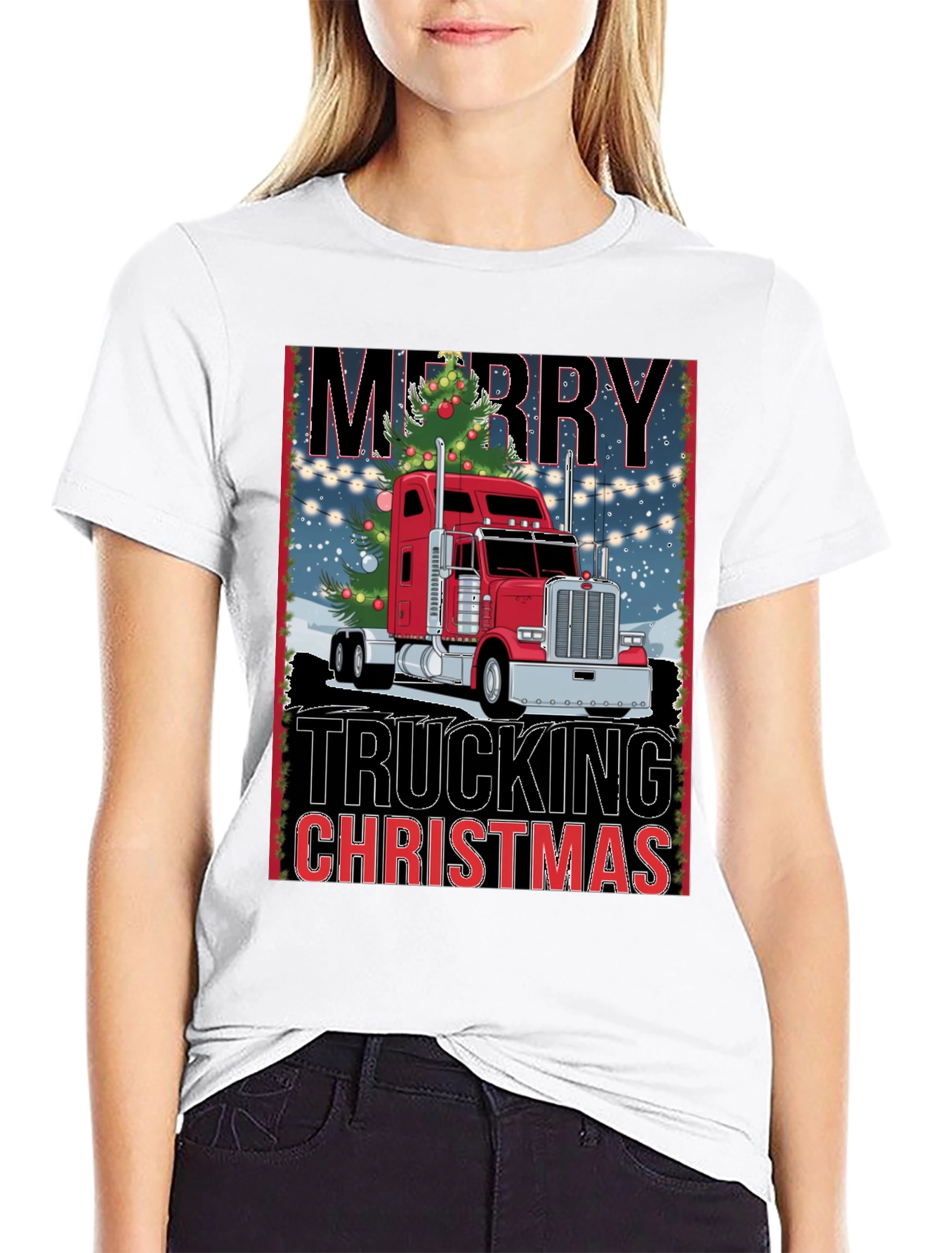 Merry Trucking Christmas T-Shirt