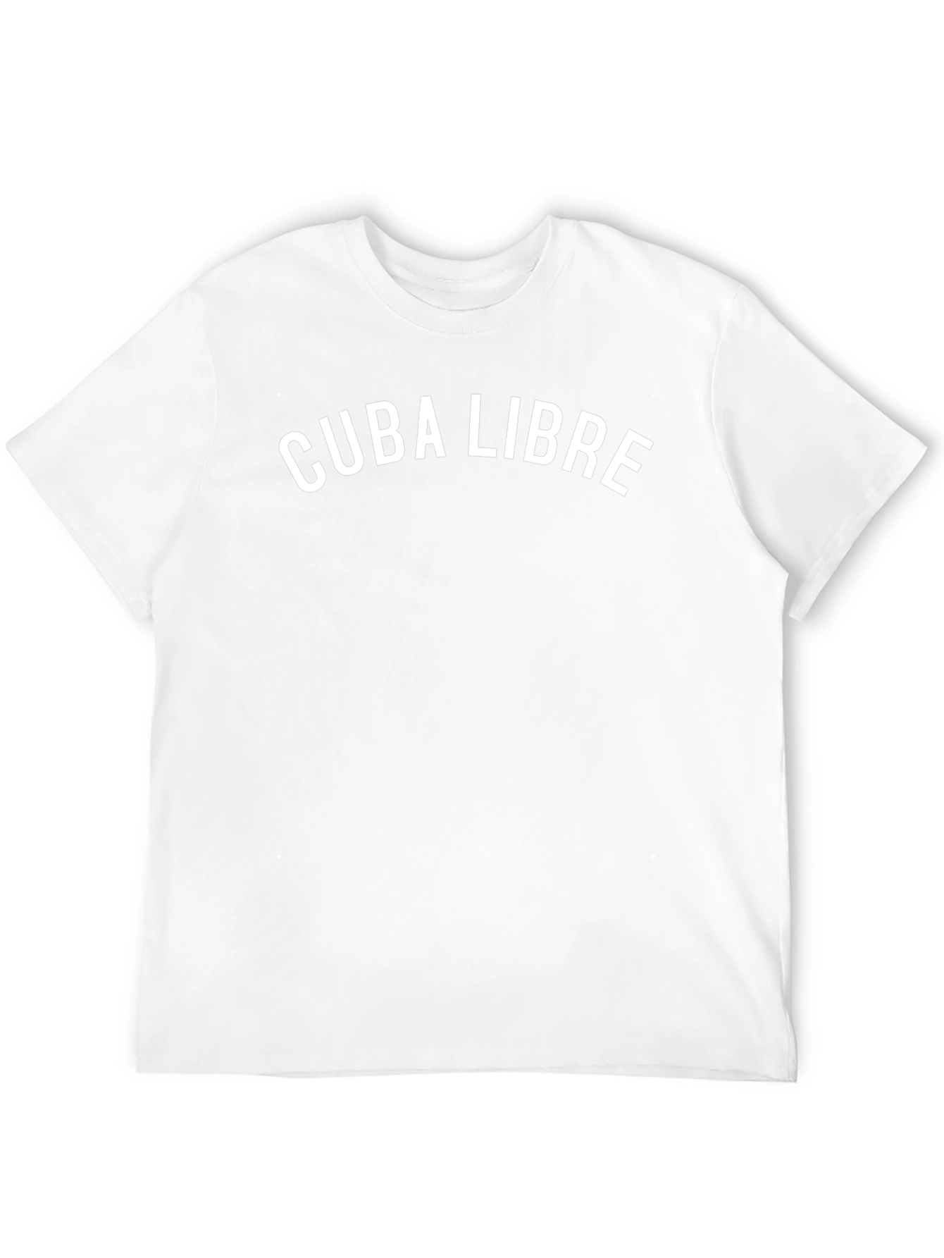 Cuba Libre Graphic Tee - Black Crew Neck T-Shirt