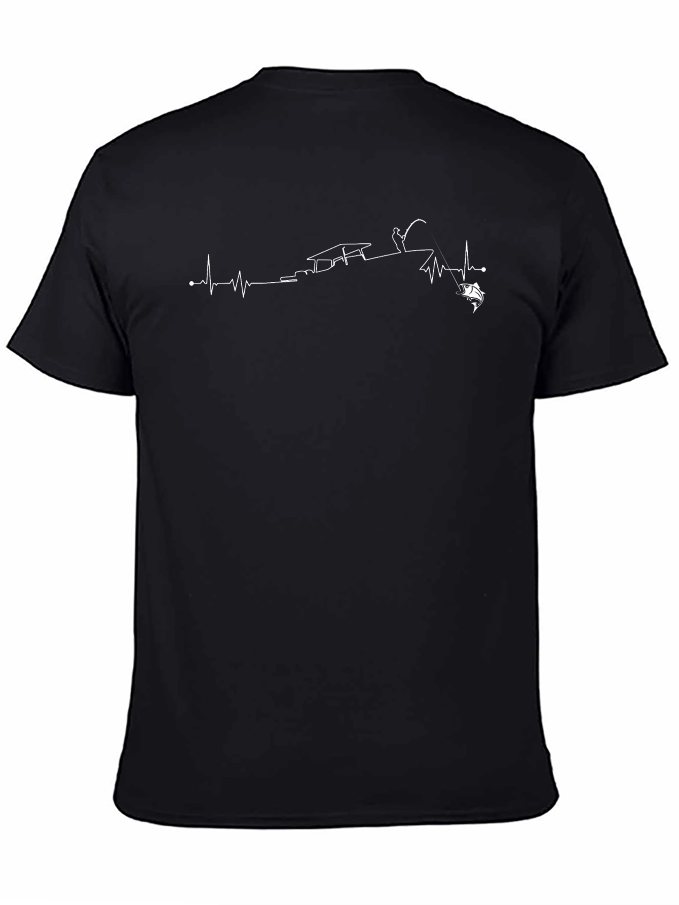 Fishing Heartbeat T-Shirt - Anglers Life Line
