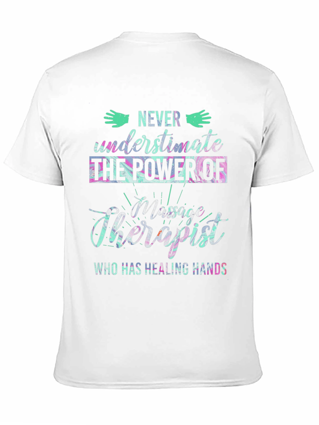 Massage Therapist Healing Hands Graphic T-Shirt