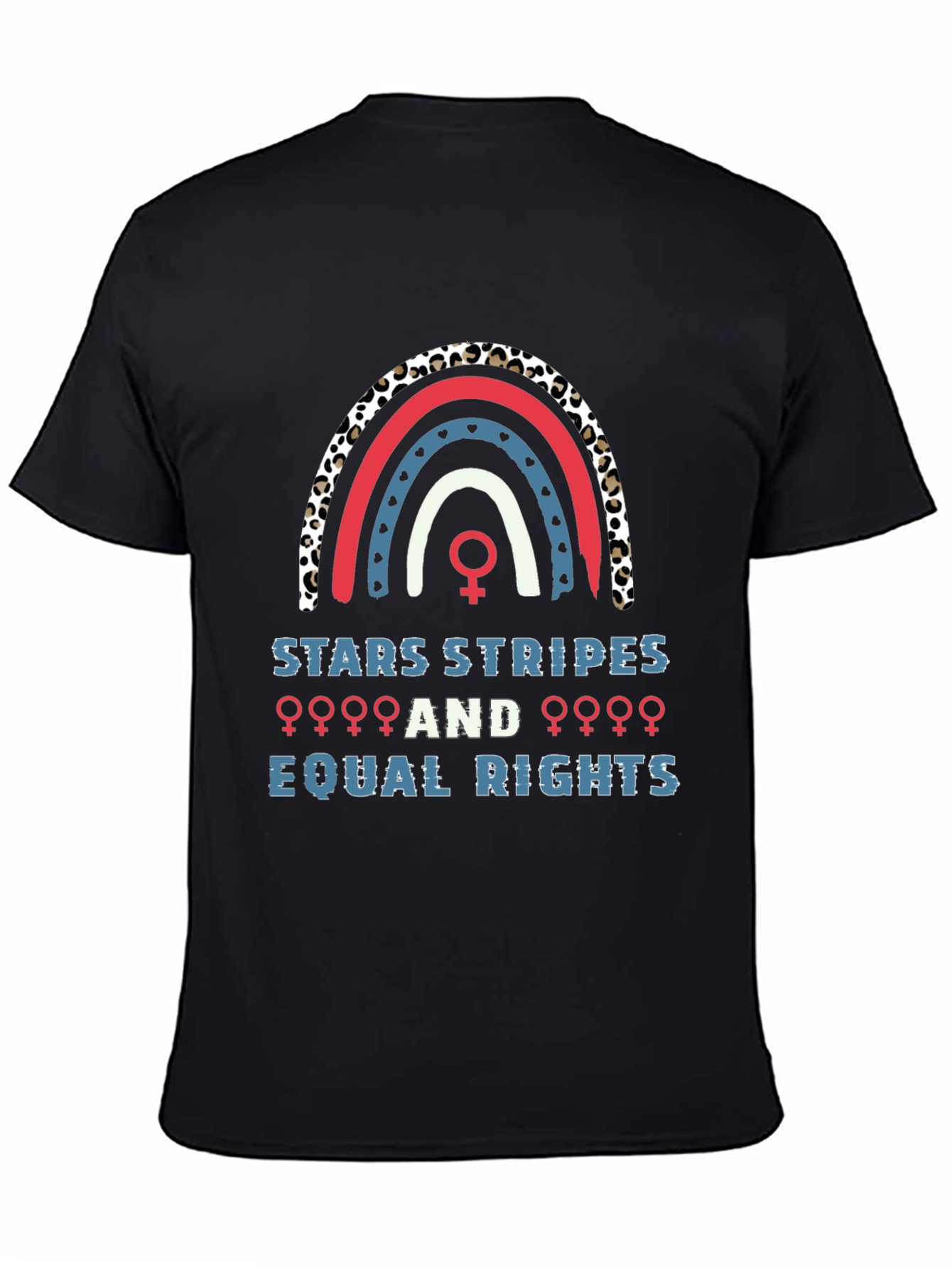 Stars Stripes Equal Rights Rainbow Graphic Tee