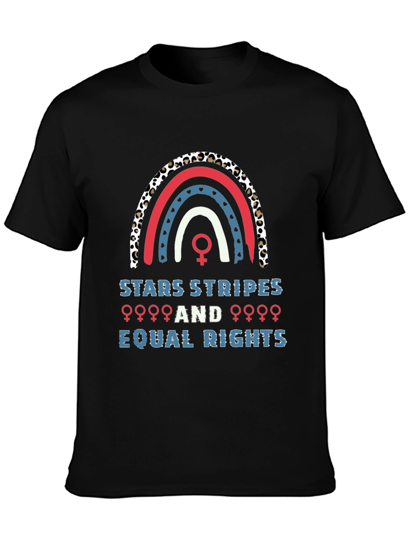 Stars Stripes Equal Rights Rainbow Graphic Tee