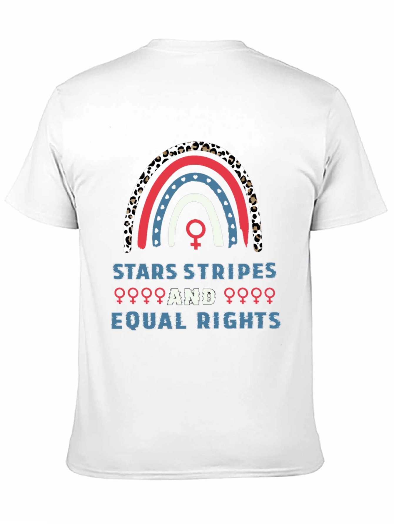 Stars Stripes Equal Rights Rainbow Graphic Tee