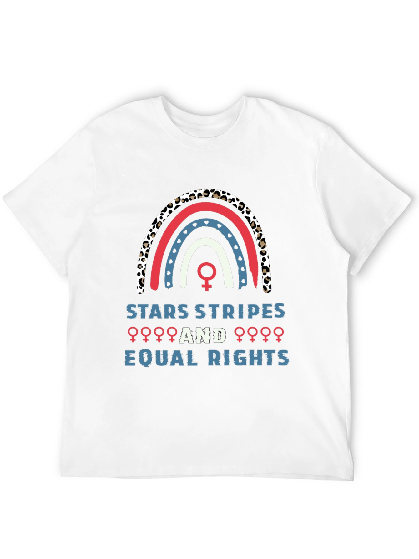 Stars Stripes Equal Rights Rainbow Graphic Tee