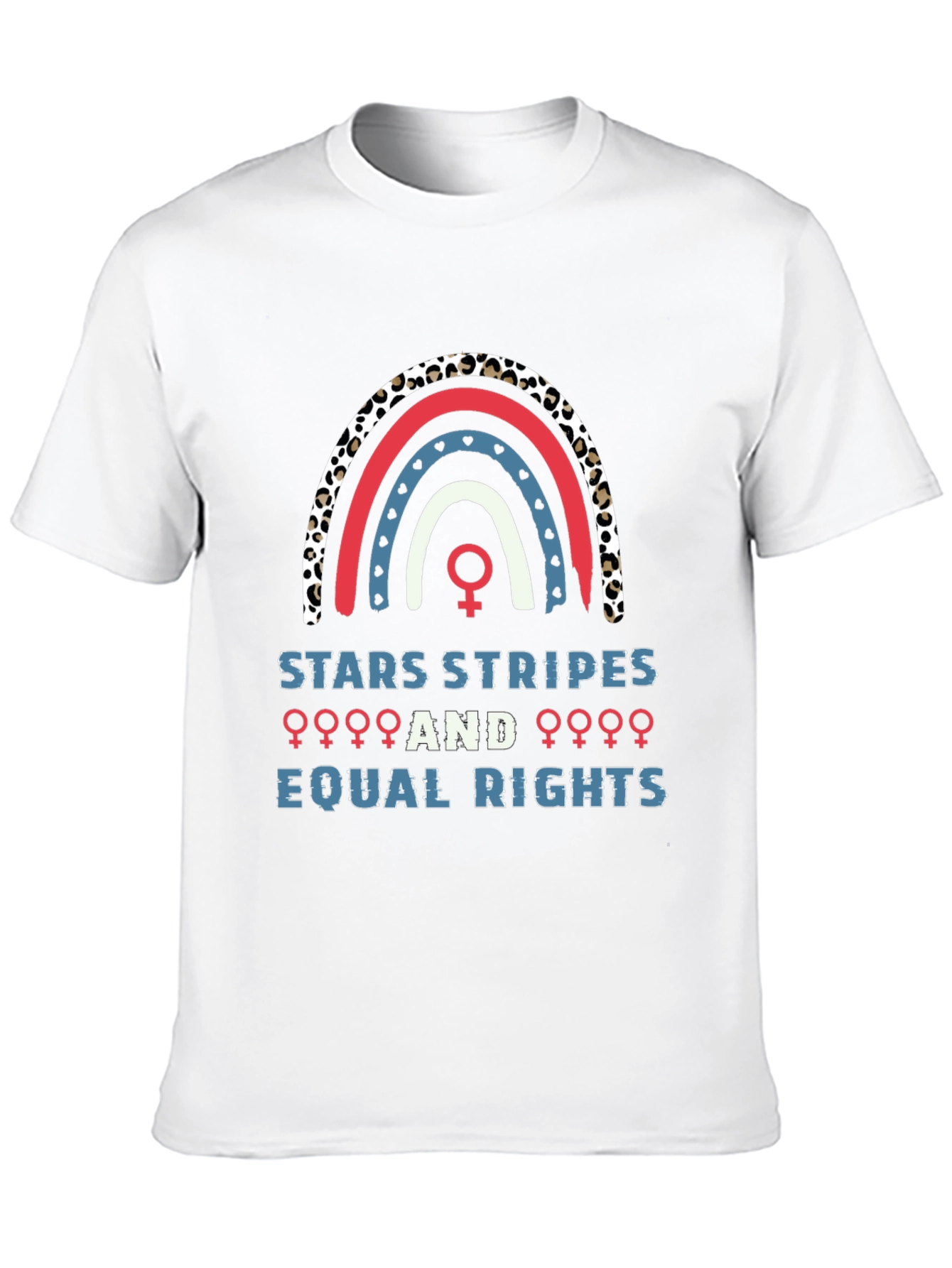 Stars Stripes Equal Rights Rainbow Graphic Tee
