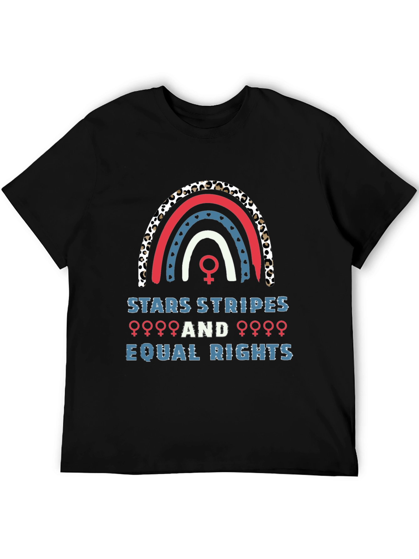 Stars Stripes Equal Rights Rainbow Graphic Tee