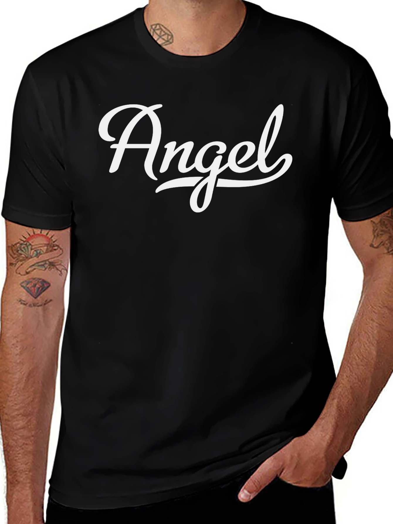 Angel Graphic Tee - Stylish Casual Wear