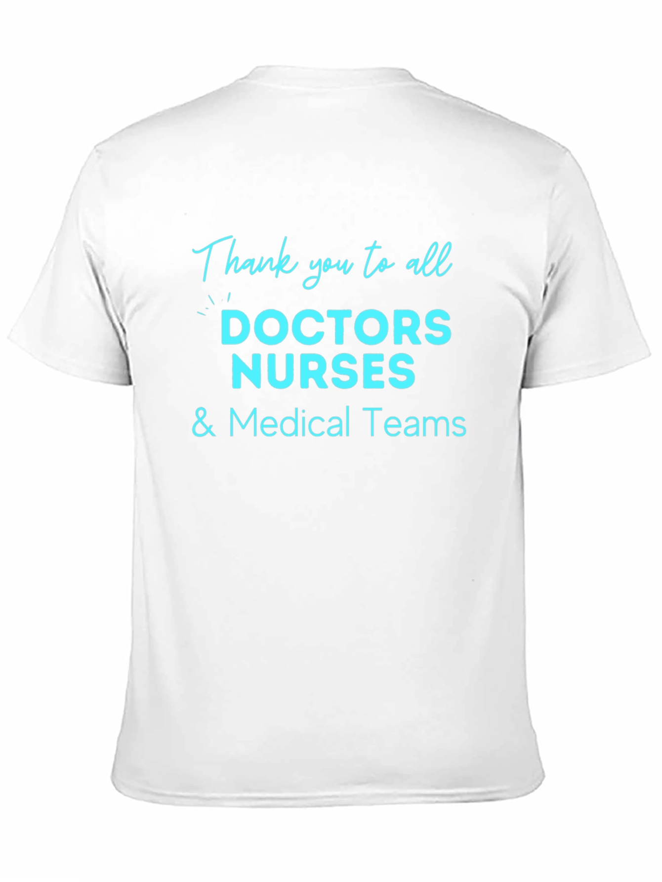 Thank You Medical Staff Black T-Shirt