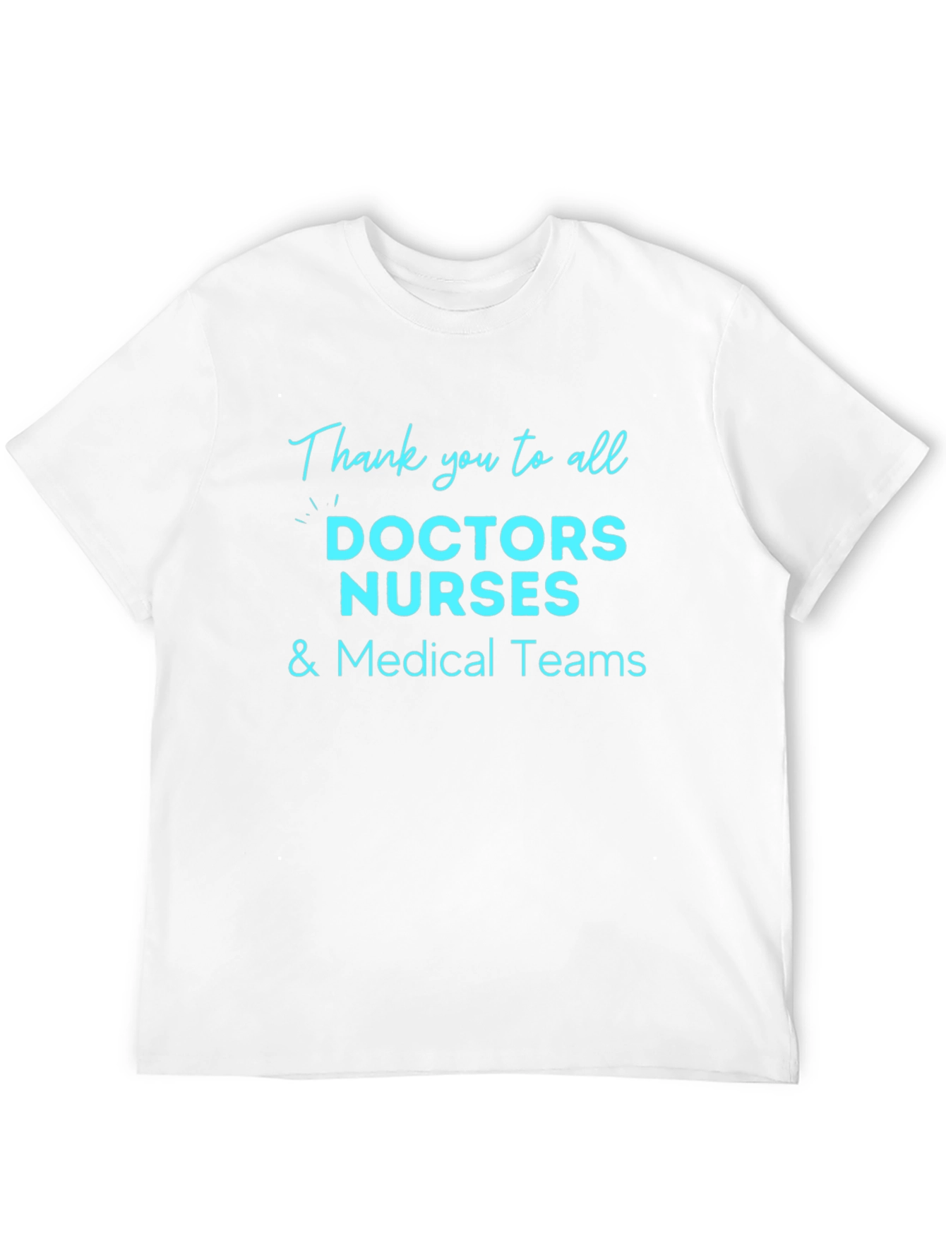Thank You Medical Staff Black T-Shirt
