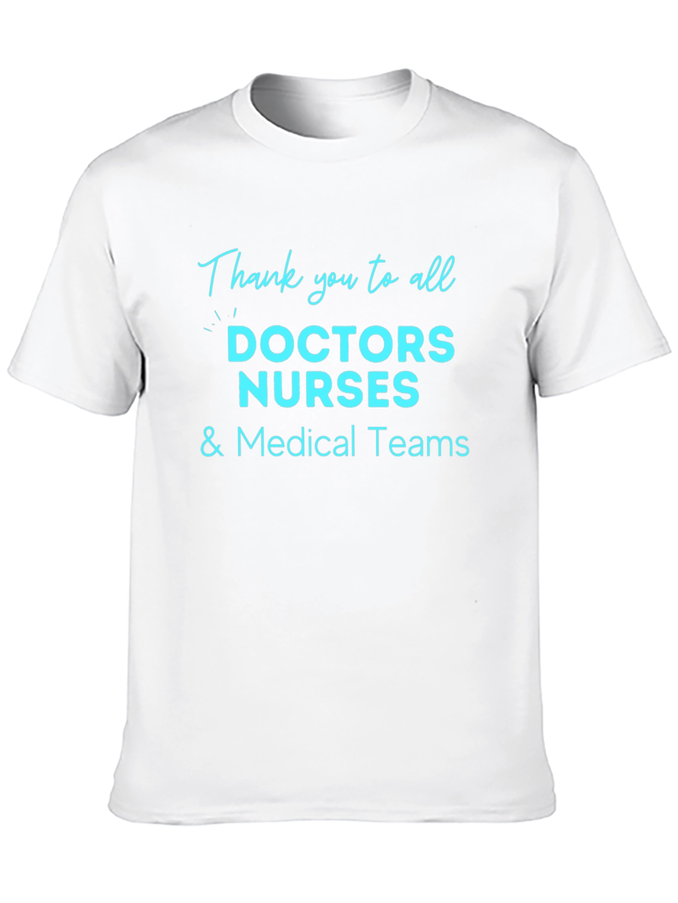 Thank You Medical Staff Black T-Shirt