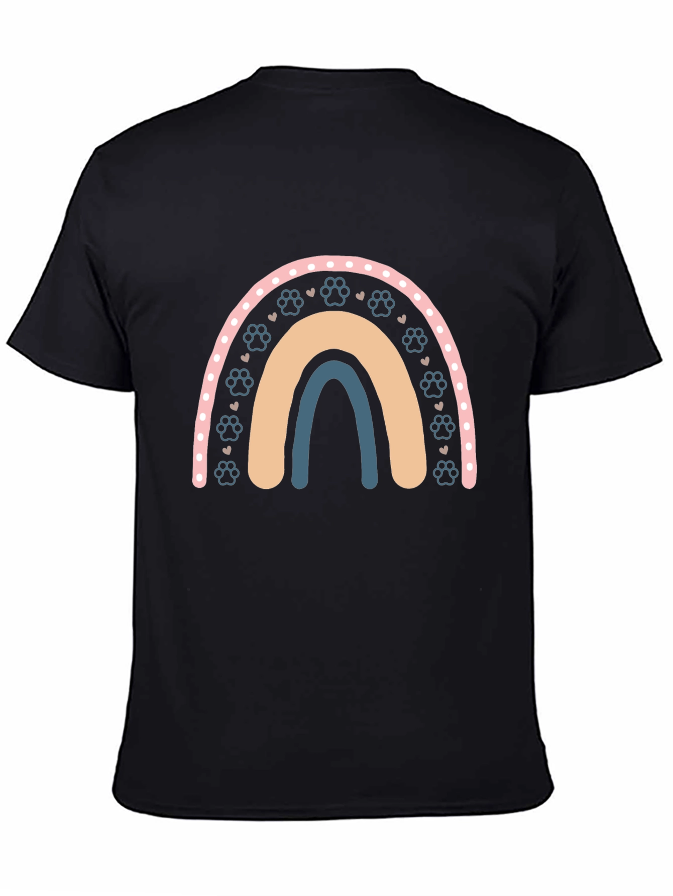 Paw Print Rainbow Graphic Tee