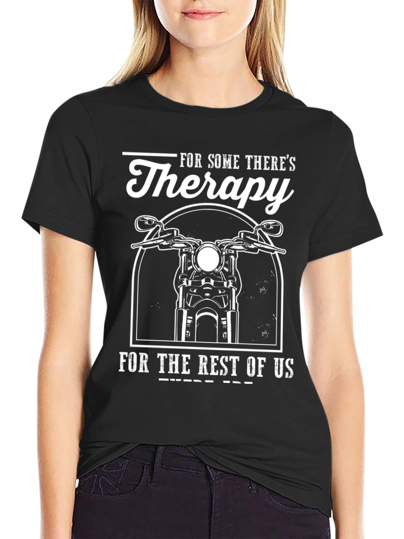 Therapy Motorcycle T-Shirt - Black