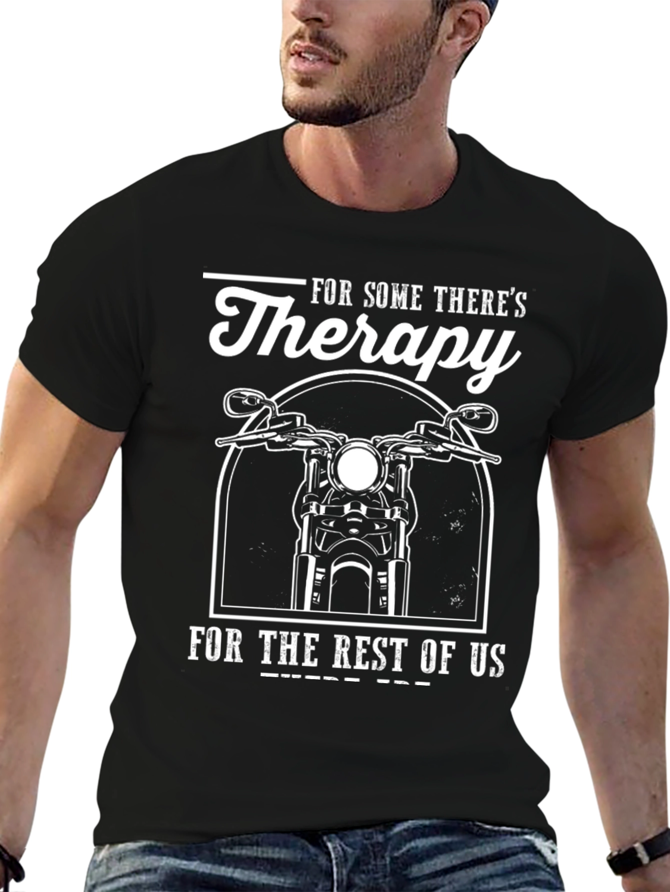 Therapy Motorcycle T-Shirt - Black