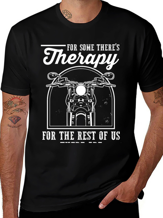 Therapy Motorcycle T-Shirt - Black