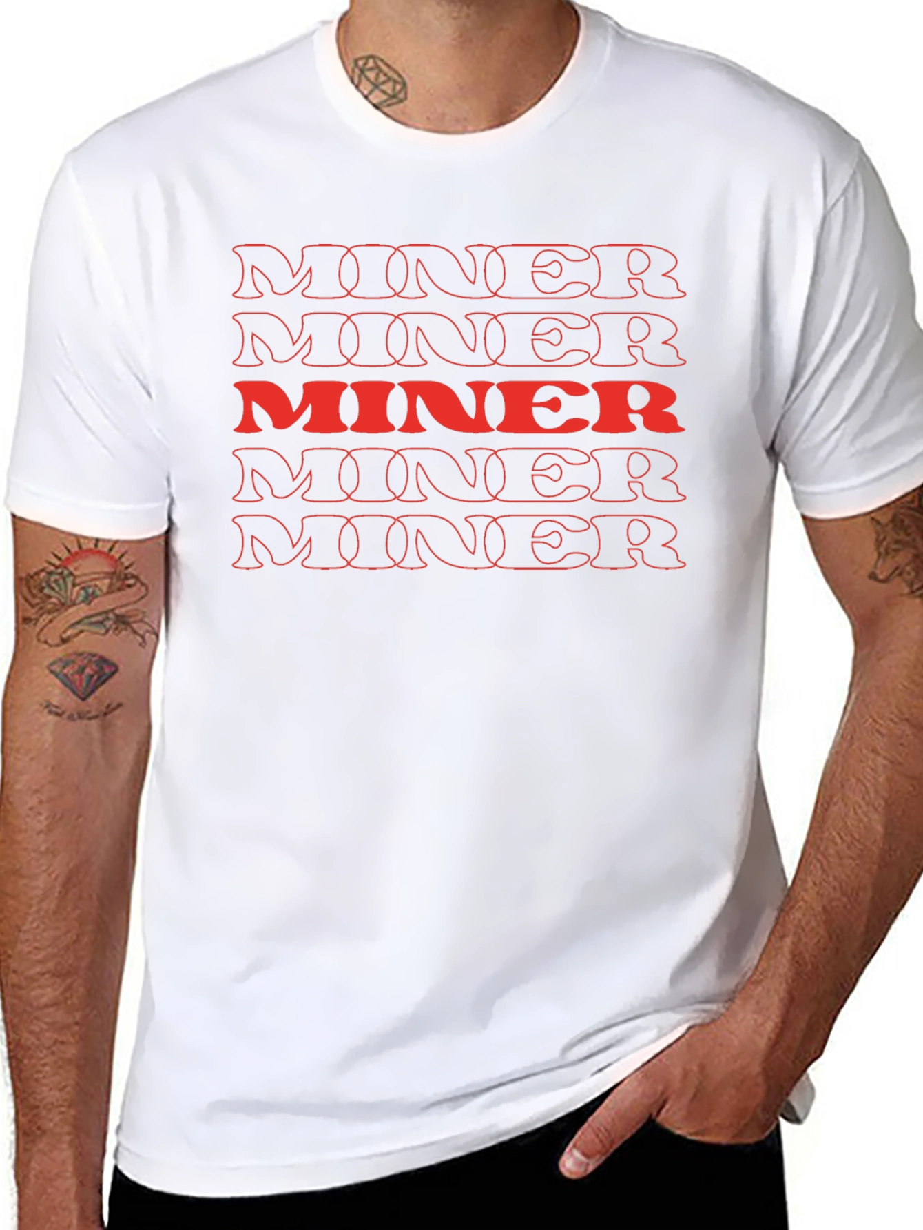 MINER Graphic Tee - Bold Statement T-Shirt