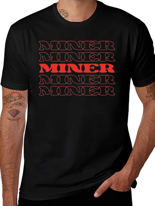 MINER Graphic Tee - Bold Statement T-Shirt