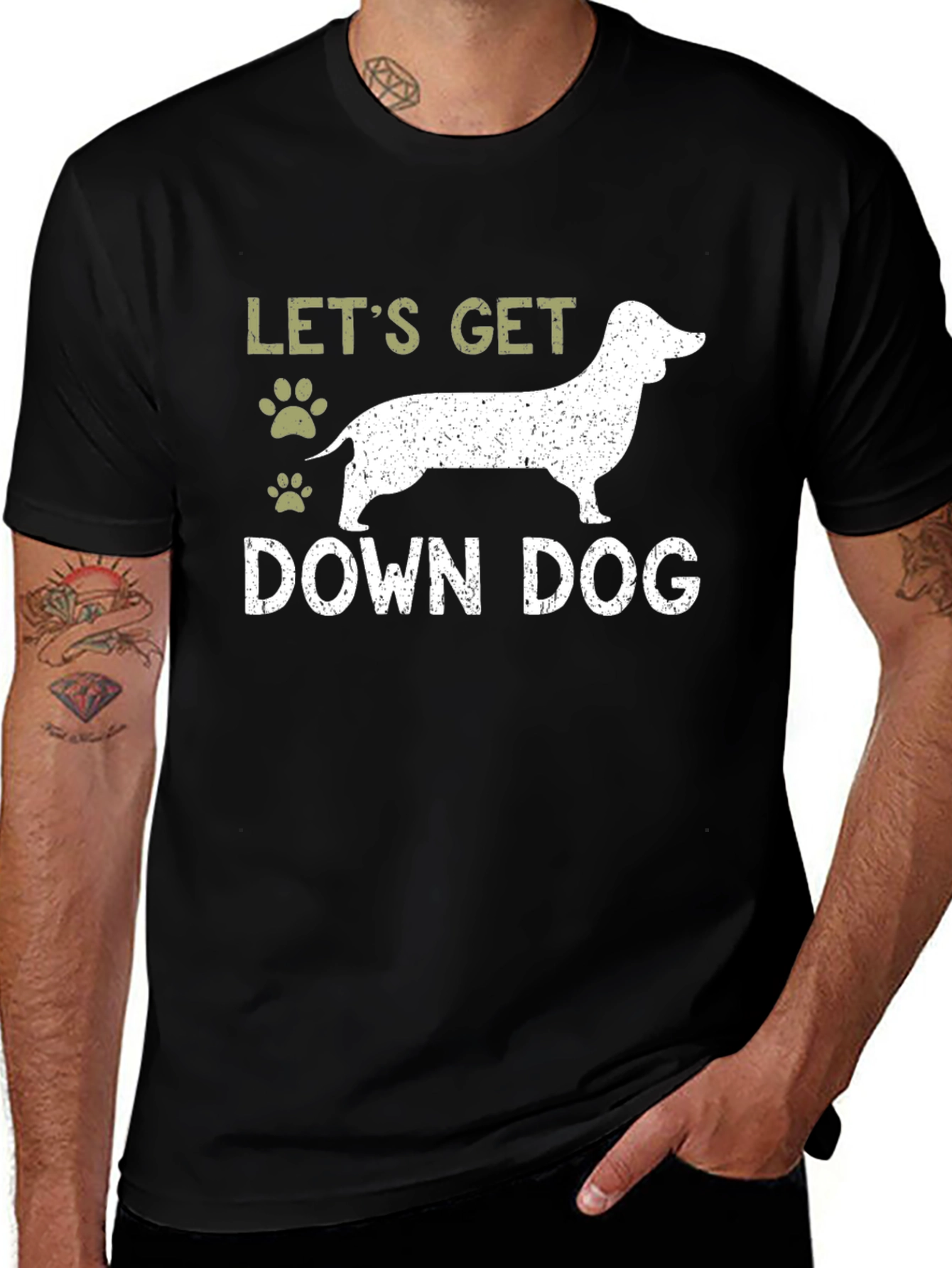 Lets Get Down Dog T-Shirt - Dachshund Tee