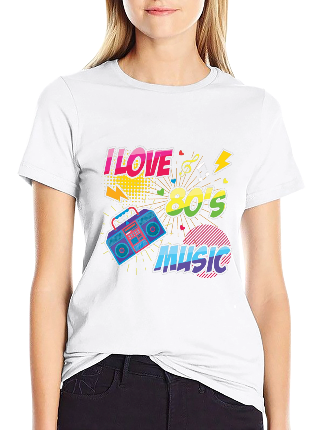I Love 80s Music Graphic T-Shirt