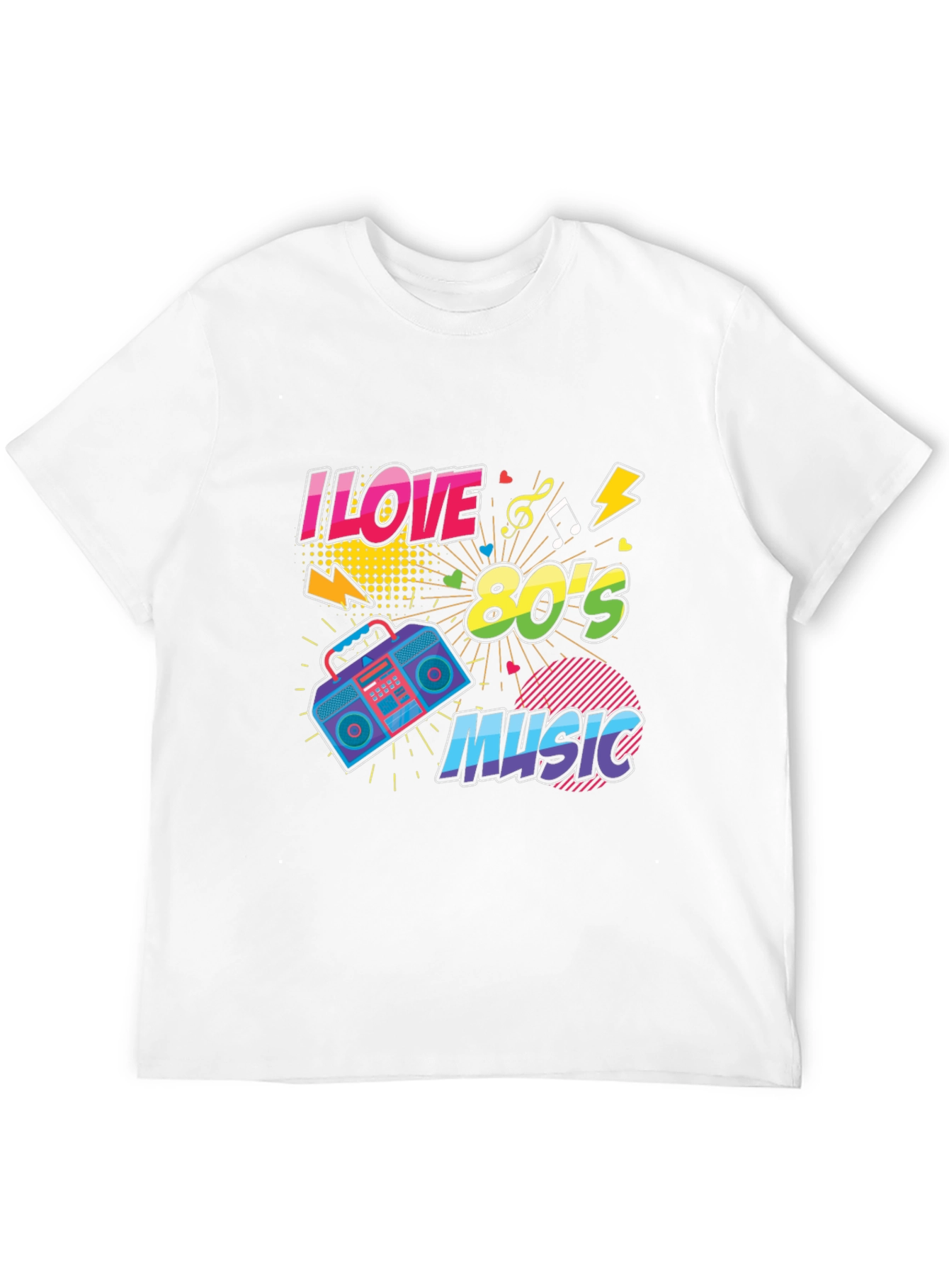 I Love 80s Music Graphic T-Shirt