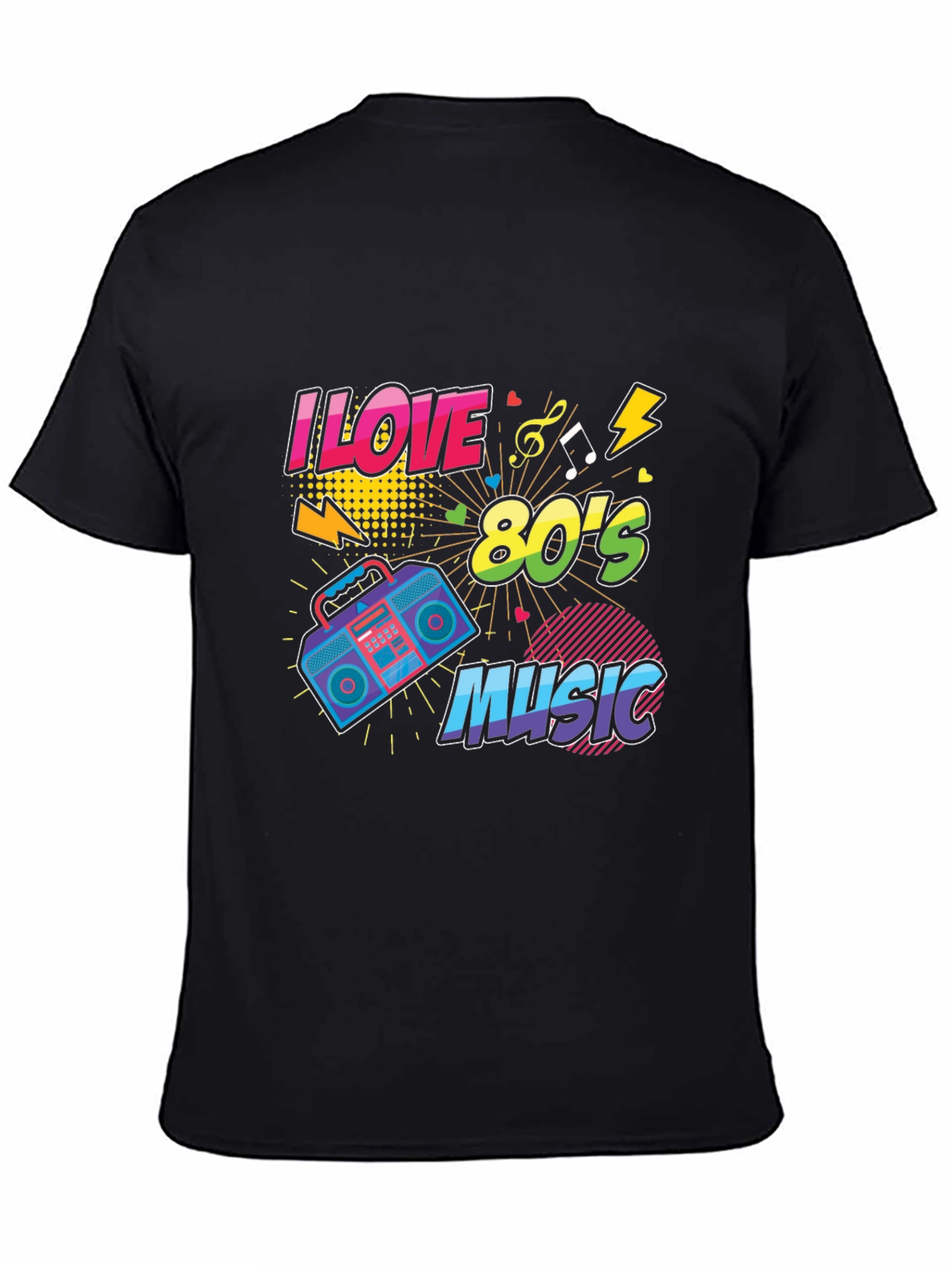I Love 80s Music Graphic T-Shirt