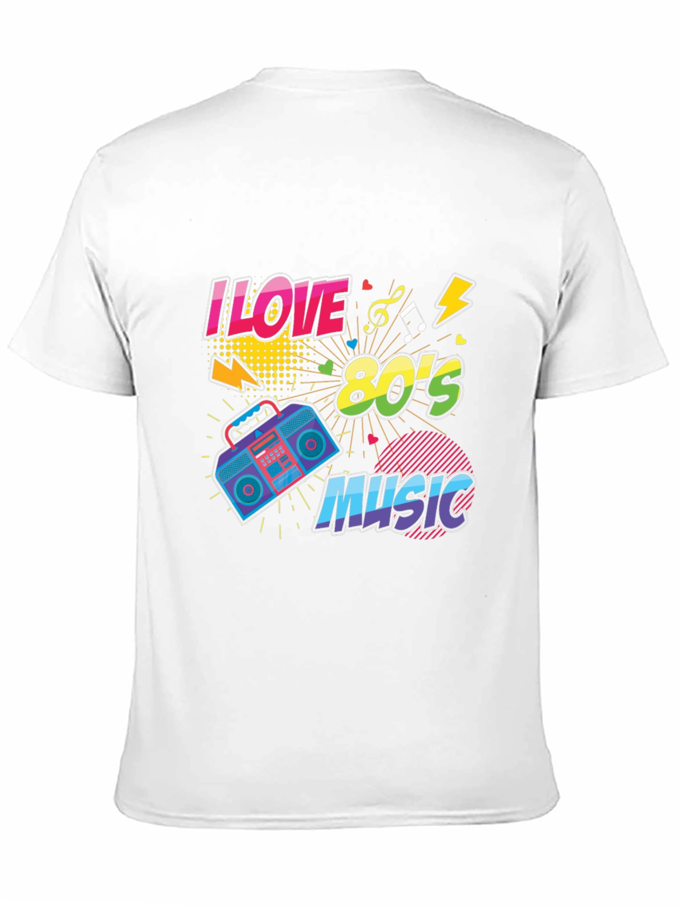 I Love 80s Music Graphic T-Shirt