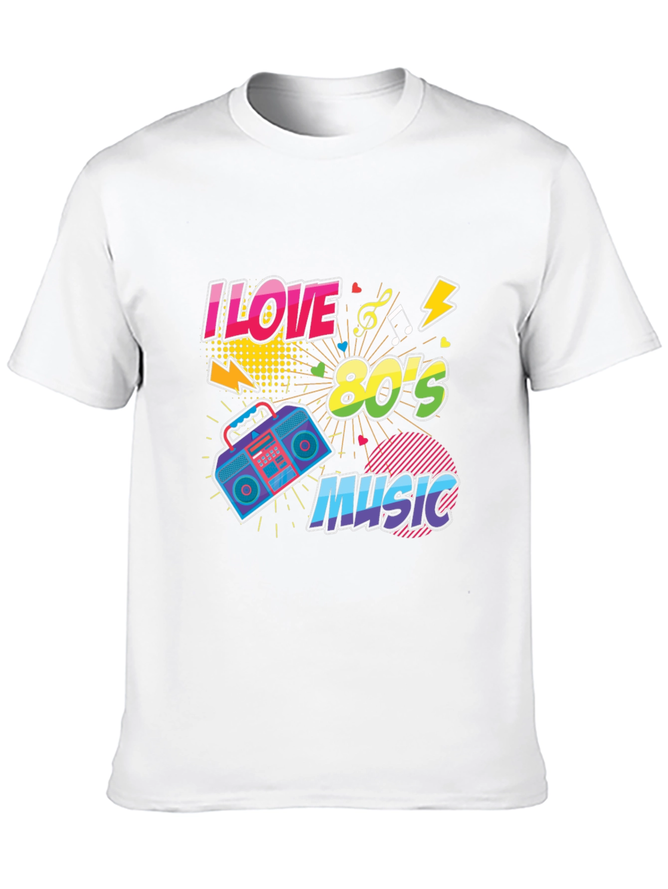 I Love 80s Music Graphic T-Shirt