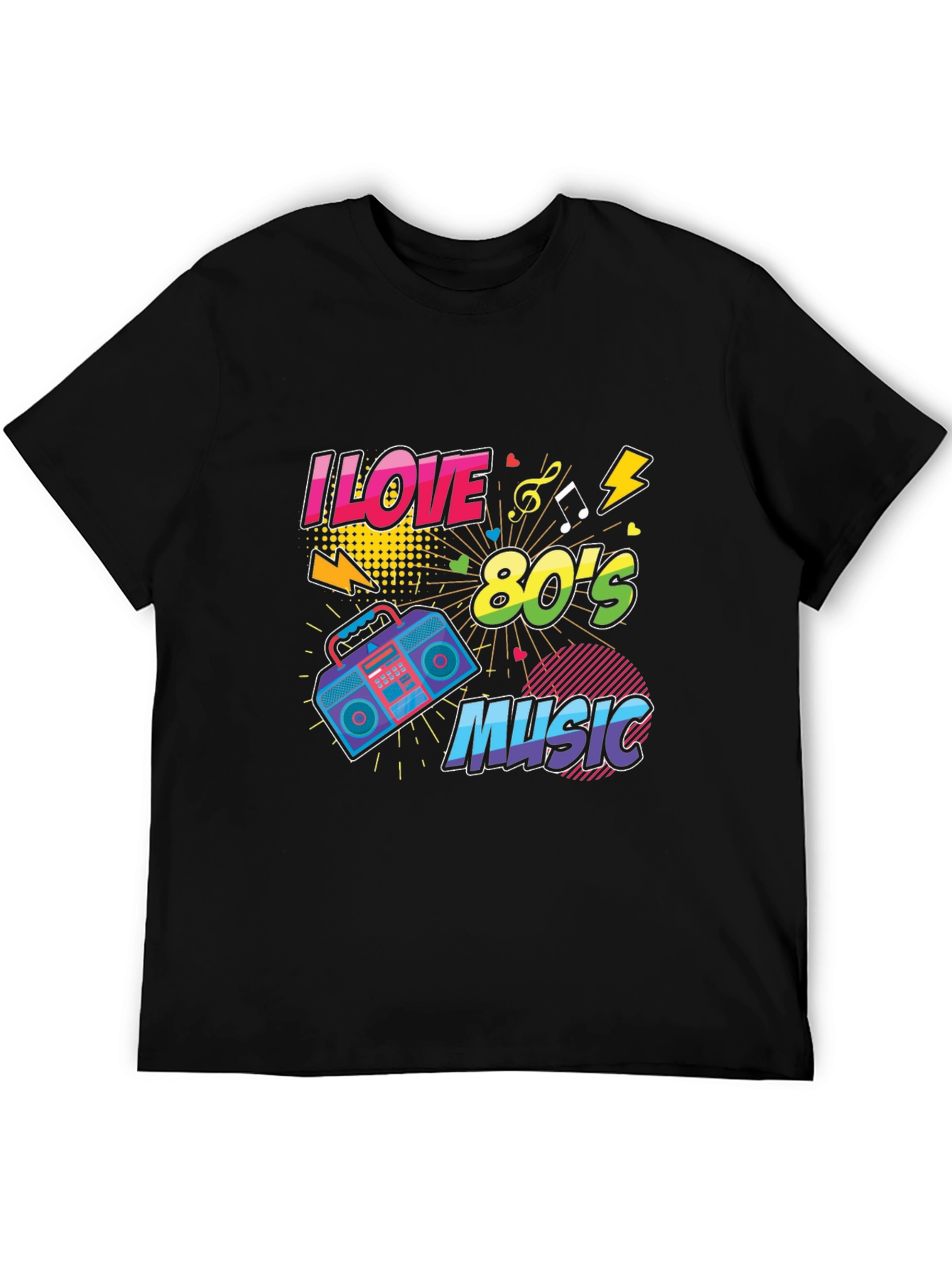 I Love 80s Music Graphic T-Shirt