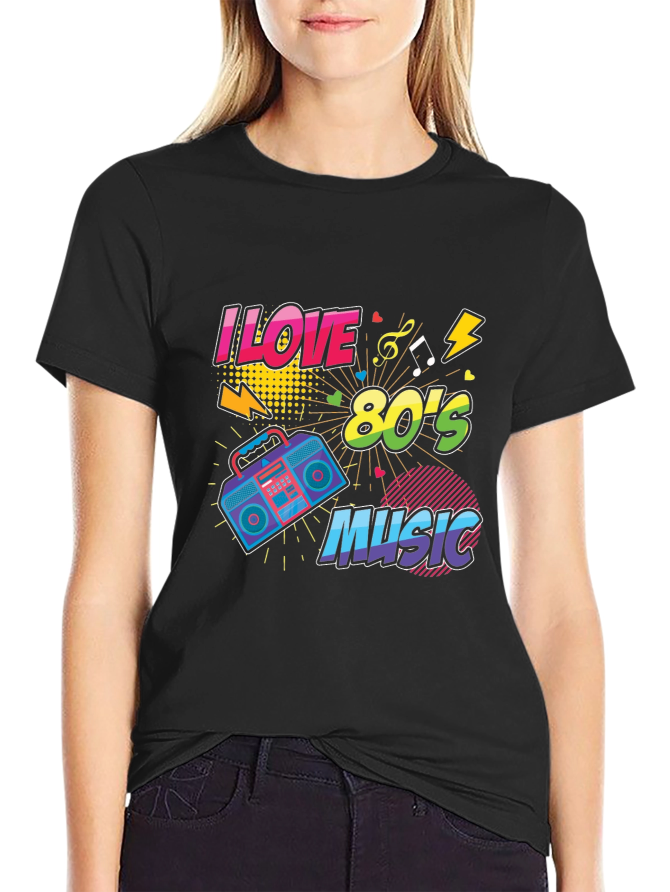 I Love 80s Music Graphic T-Shirt