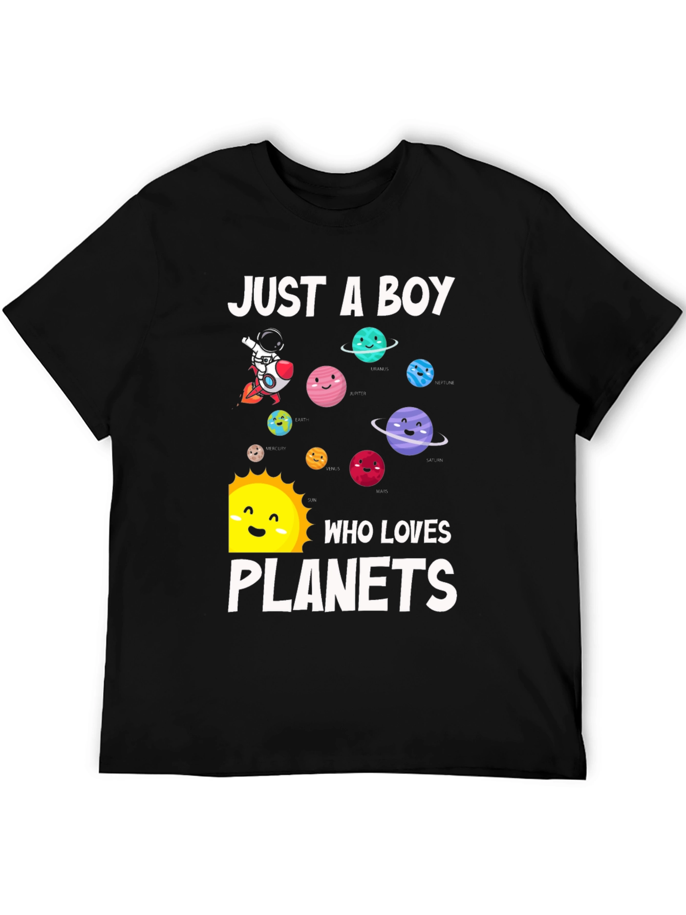 Just A Boy Who Loves Planets T-Shirt