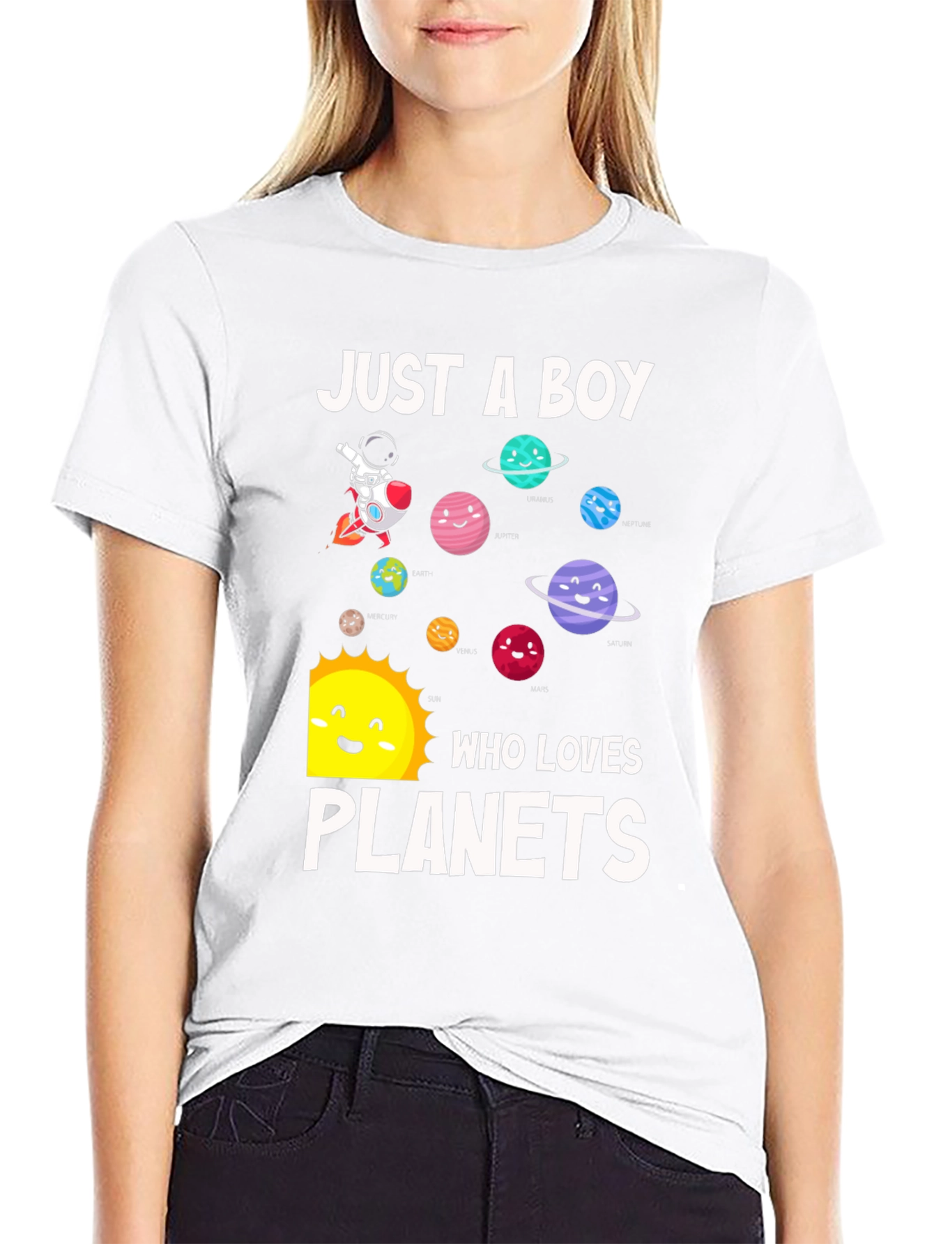 Just A Boy Who Loves Planets T-Shirt