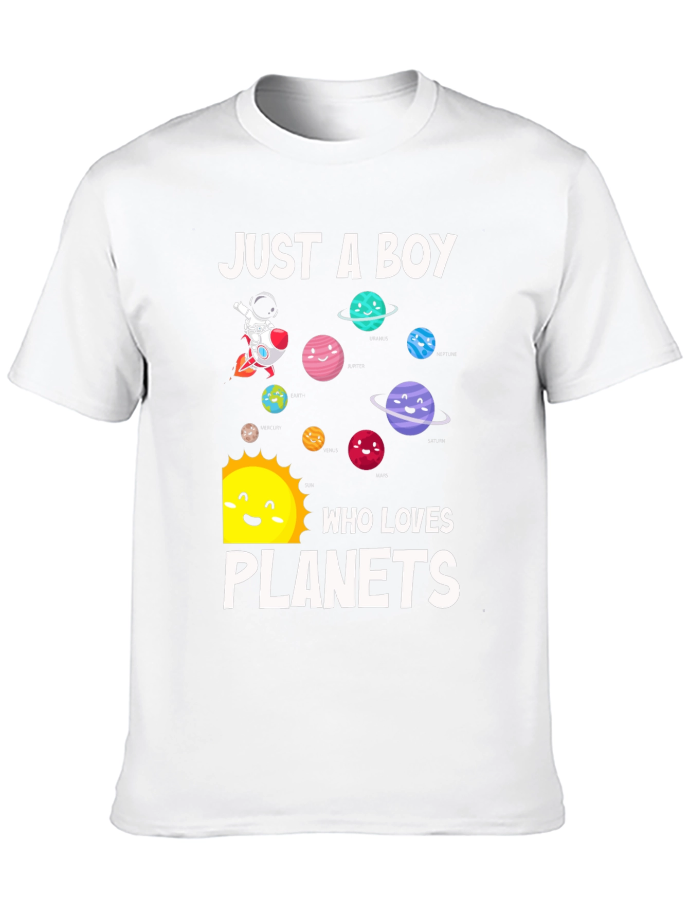 Just A Boy Who Loves Planets T-Shirt