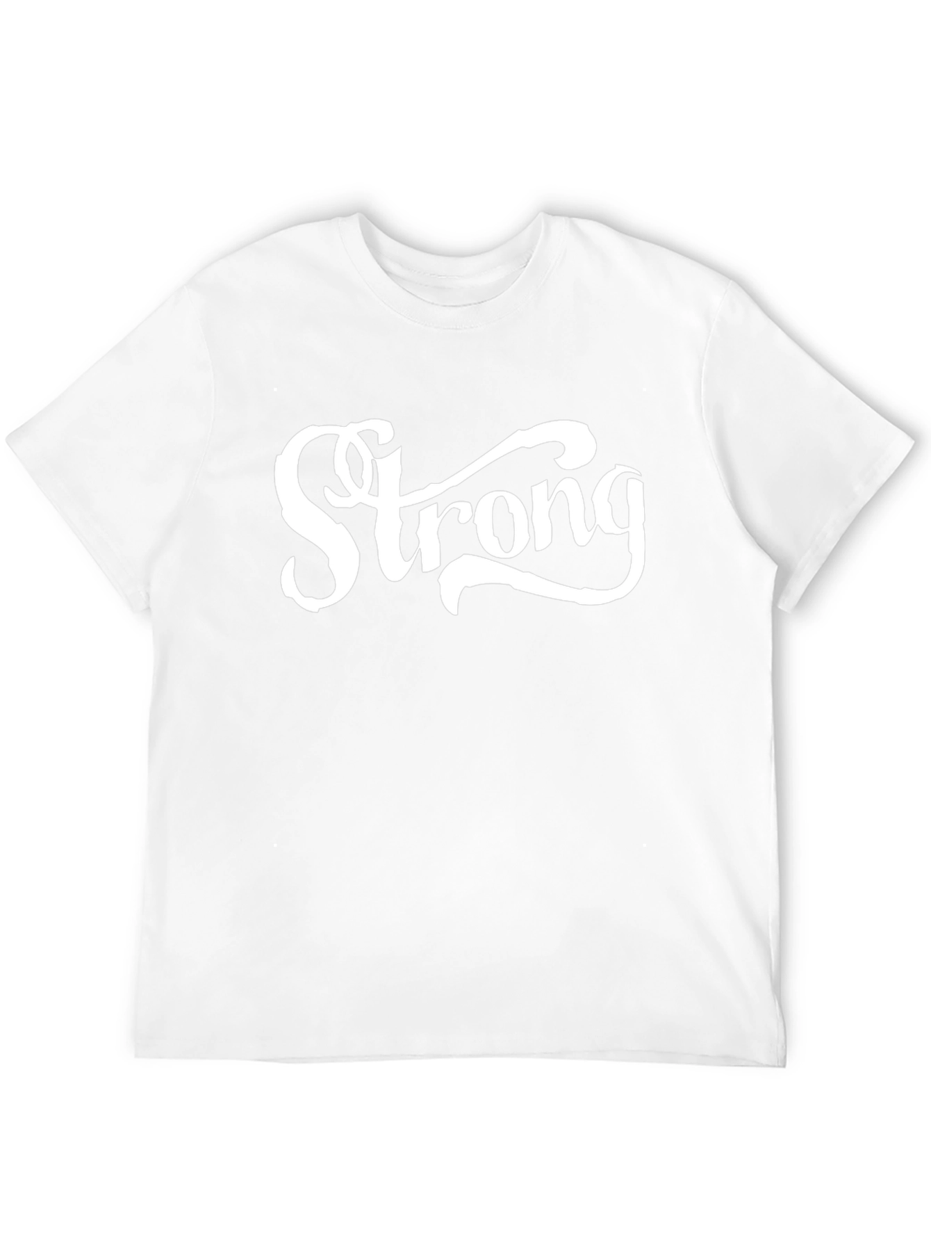 Strong Graphic Print Black T-Shirt