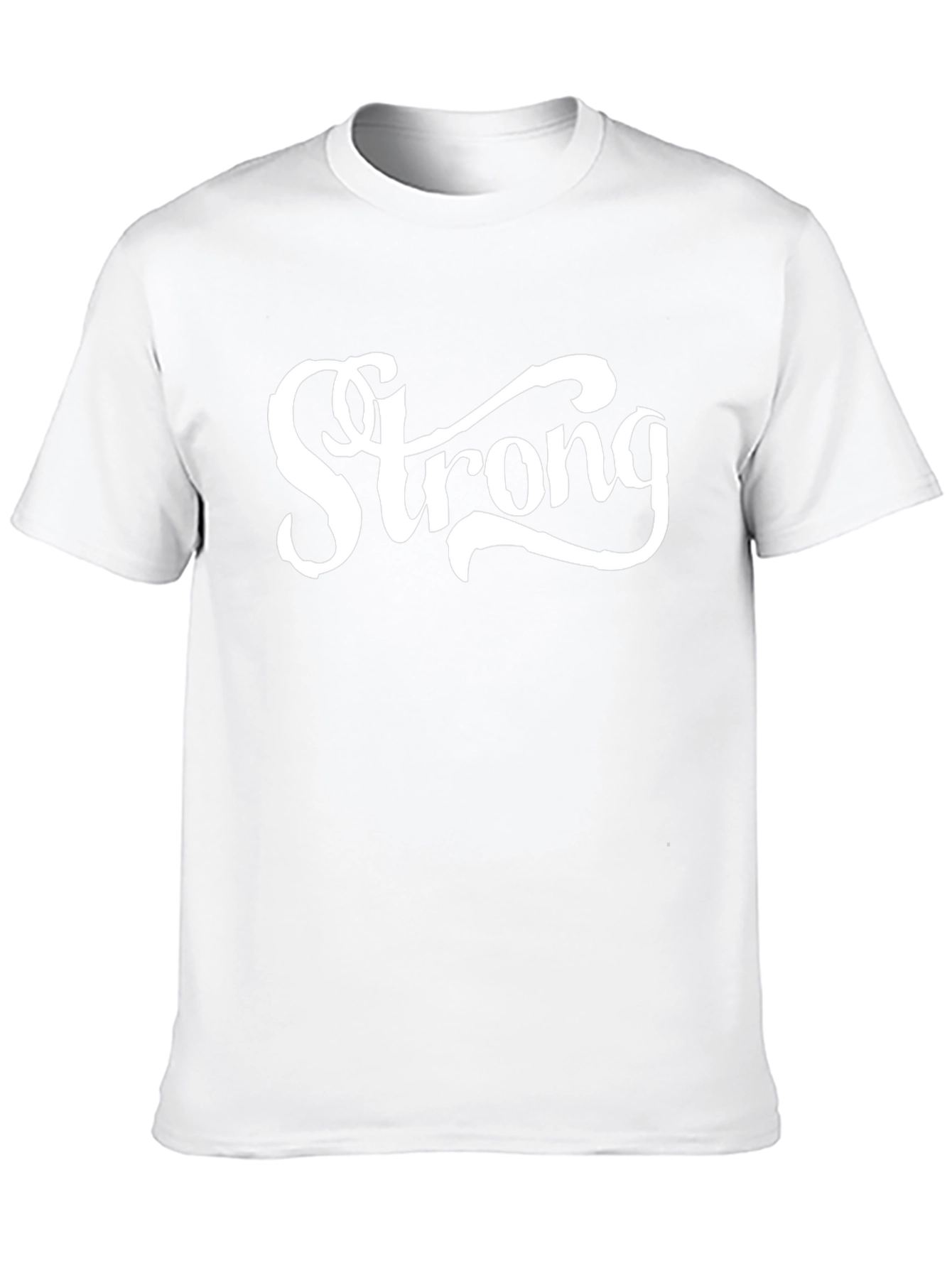 Strong Graphic Print Black T-Shirt
