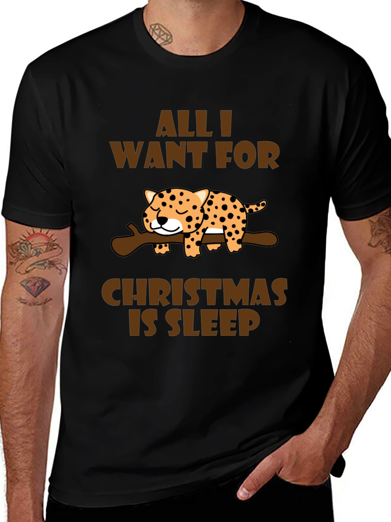 All I Want for Christmas is Sleep T-Shirt