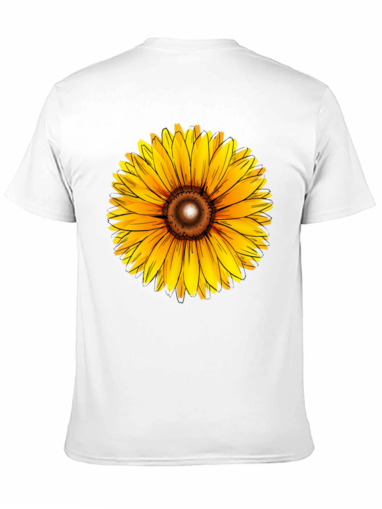 Sunflower Graphic Black T-Shirt