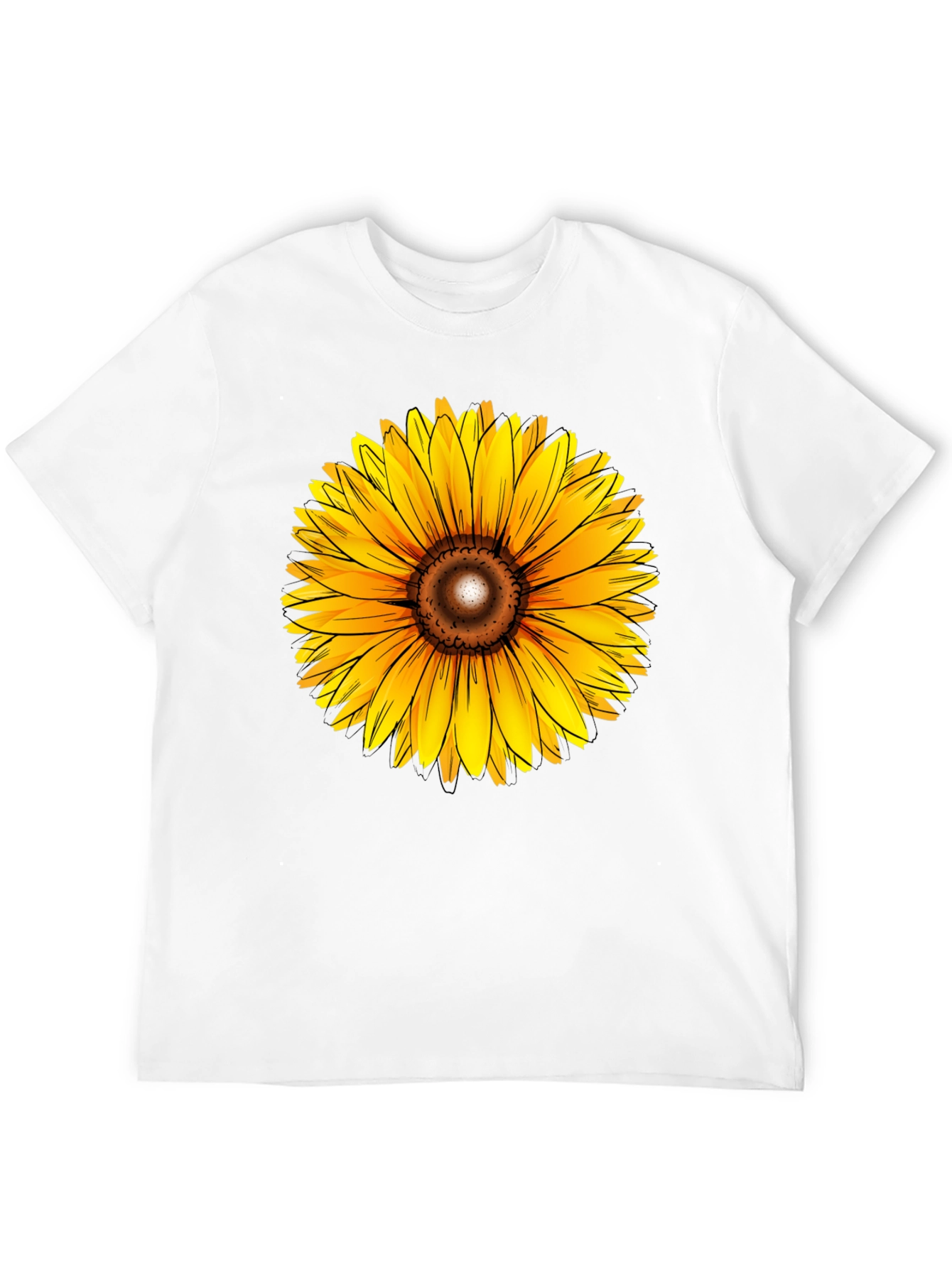 Sunflower Graphic Black T-Shirt