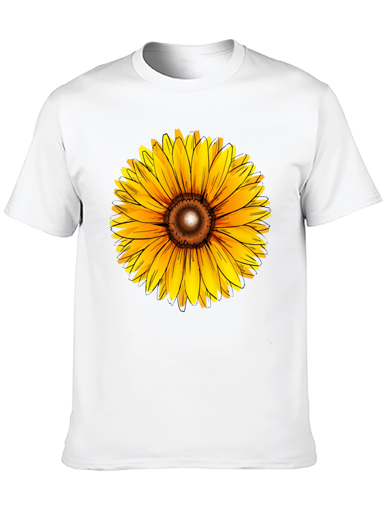 Sunflower Graphic Black T-Shirt
