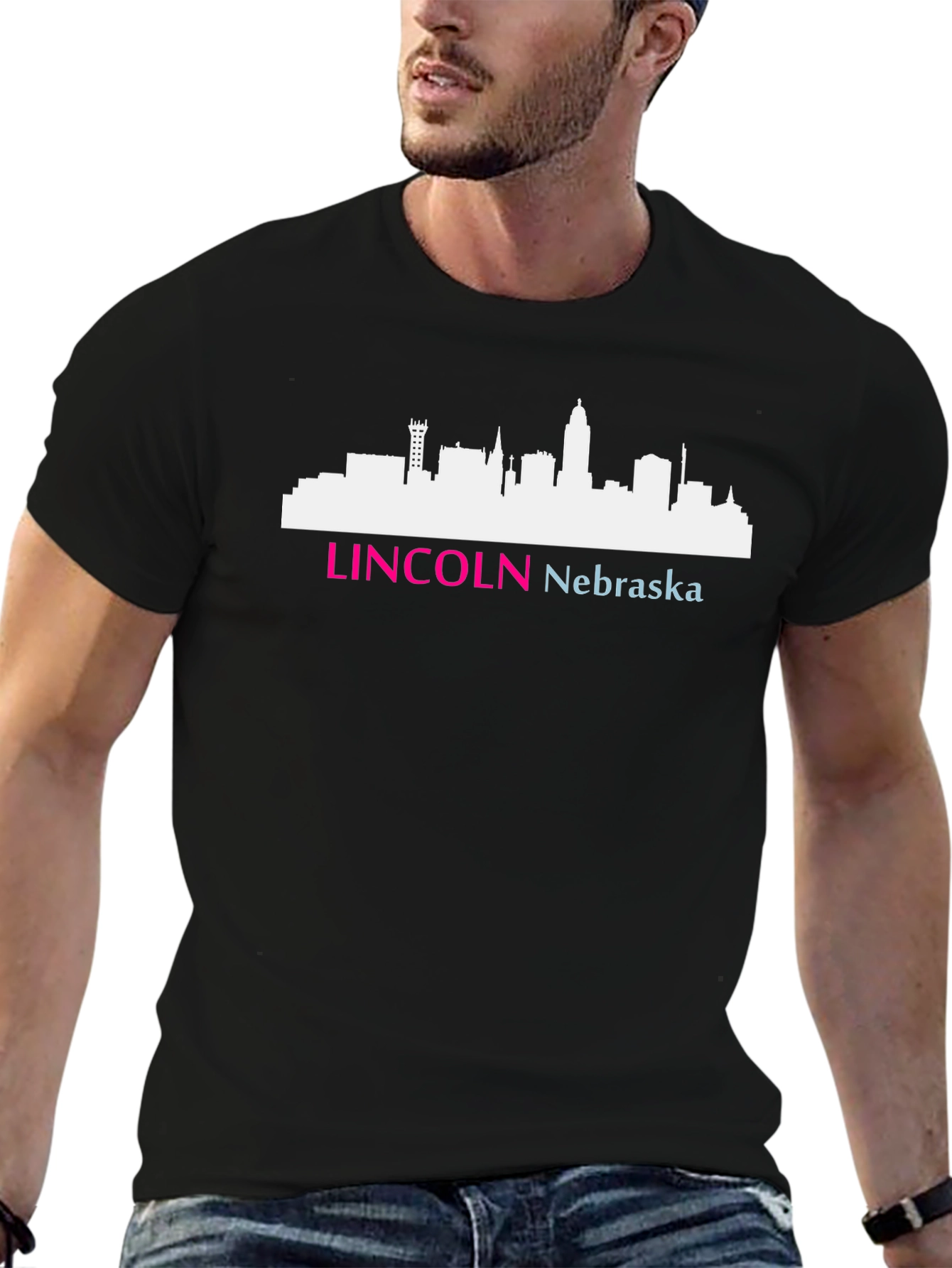 Lincoln Nebraska Skyline T-Shirt