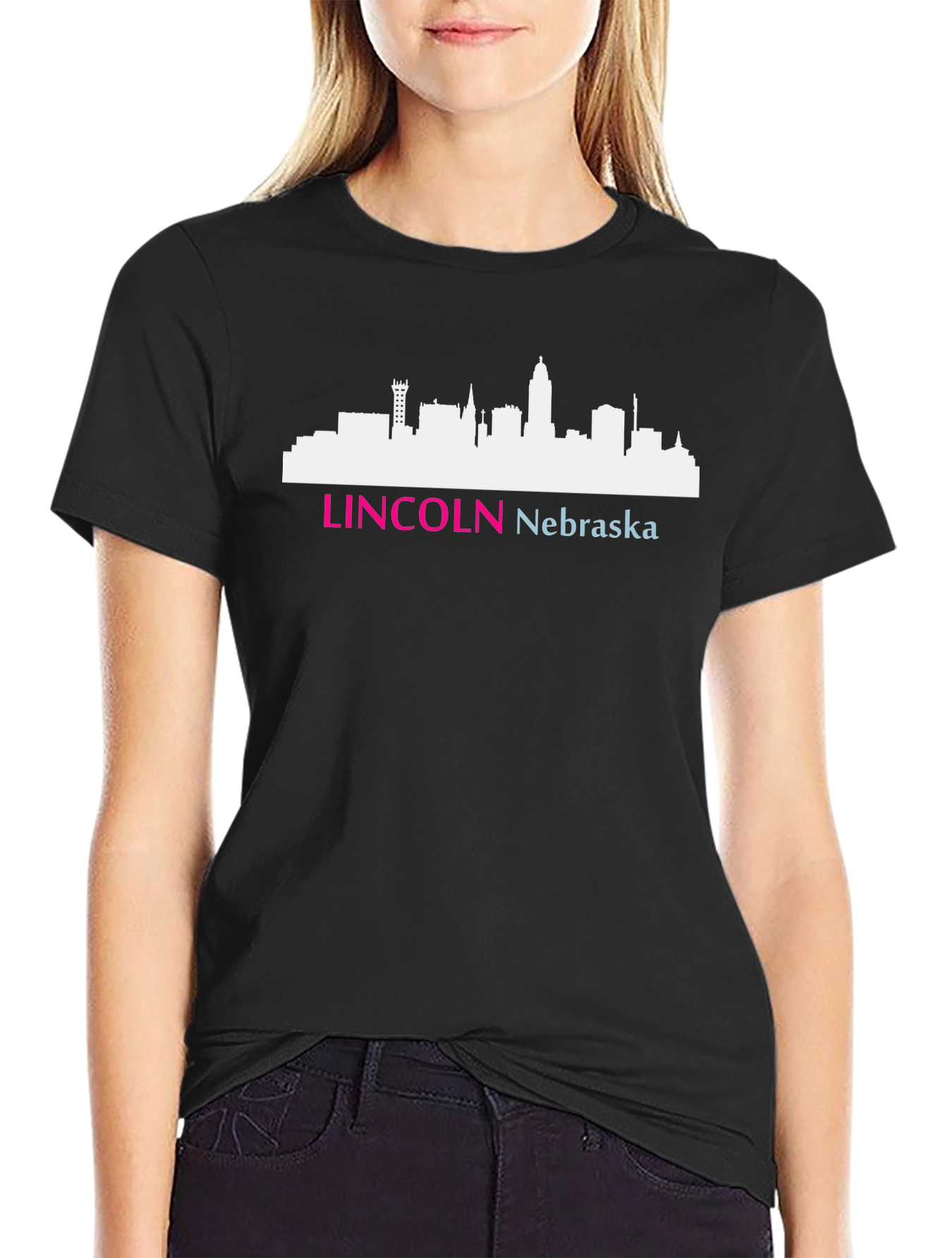 Lincoln Nebraska Skyline T-Shirt