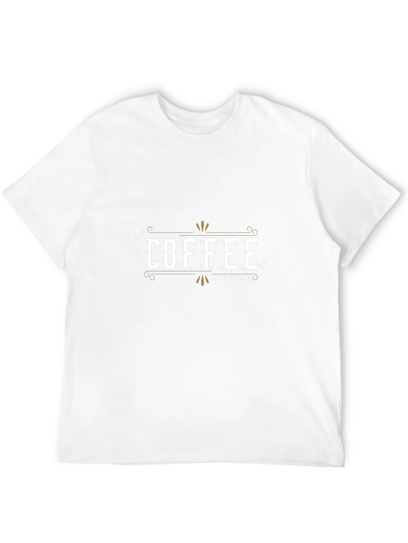 Coffee Owns Me T-Shirt - Black Casual Tee