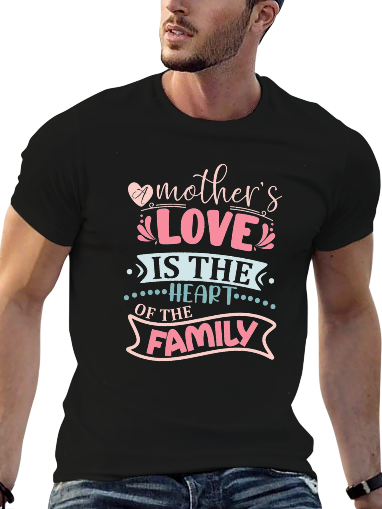 Mothers Love Heart of the Family Graphic Tee