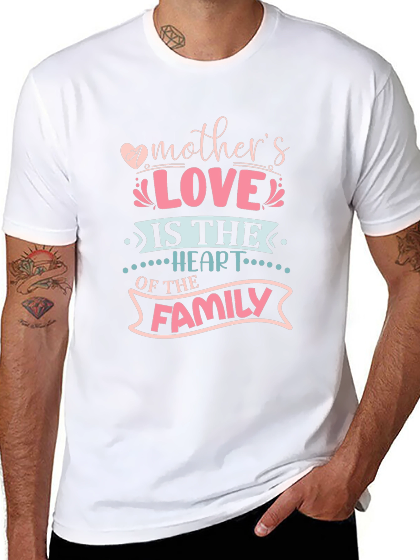 Mothers Love Heart of the Family Graphic Tee
