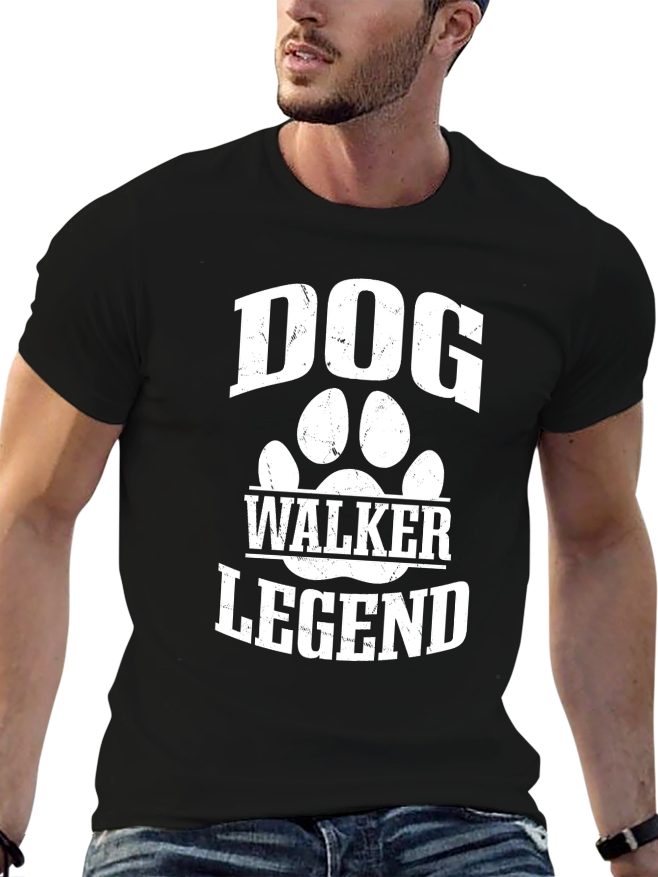 Dog Walker Legend Graphic T-Shirt