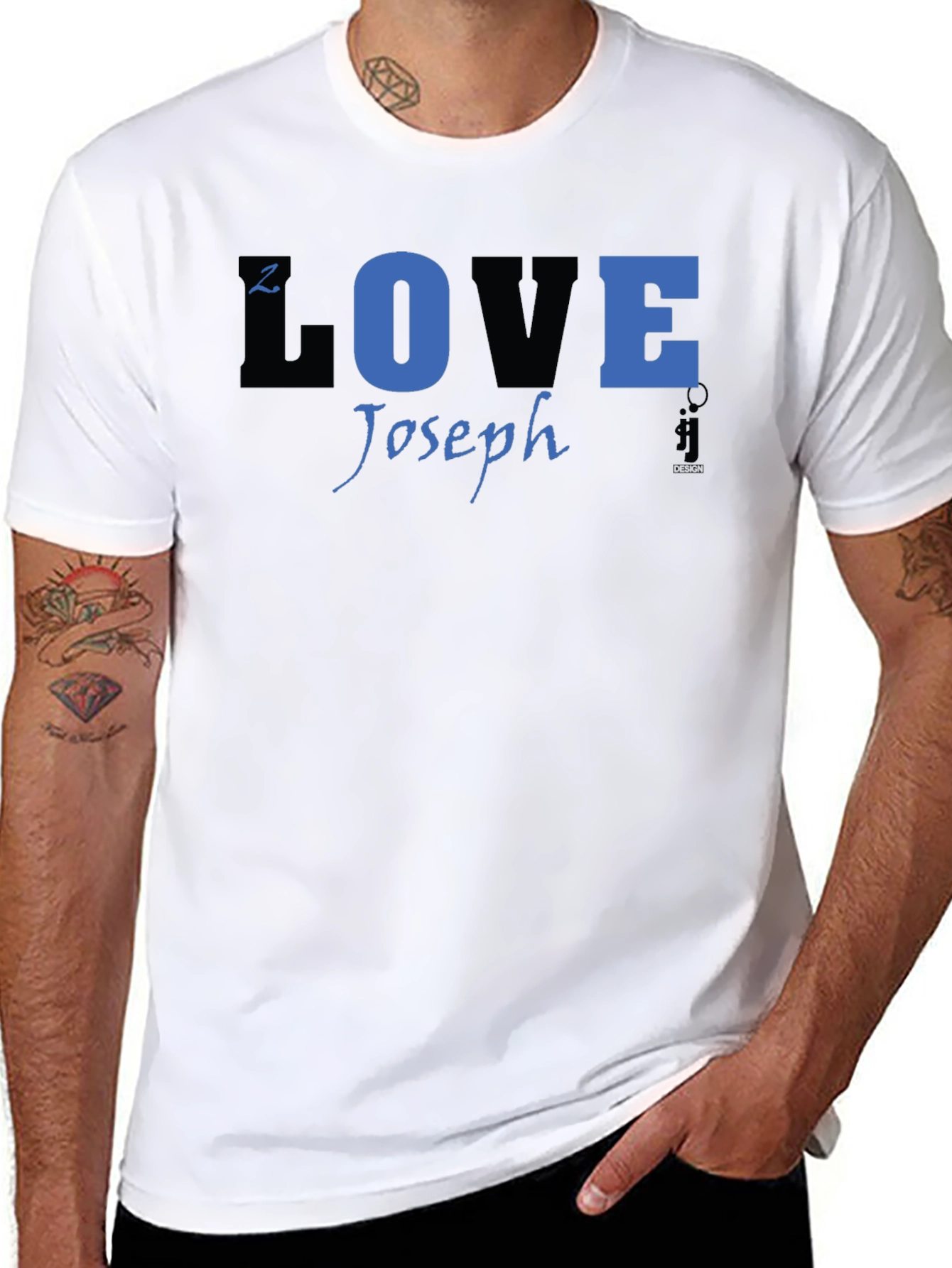 Joseph LOVE T-Shirt - Black Blue