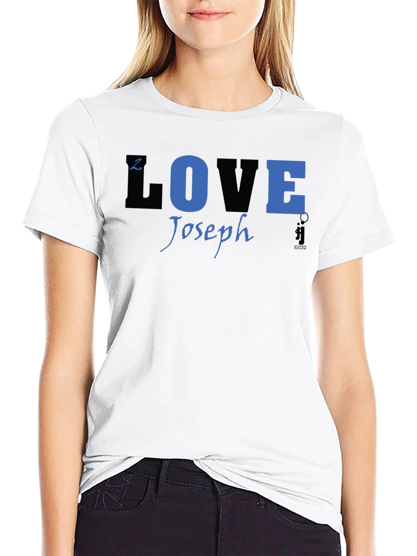 Joseph LOVE T-Shirt - Black Blue