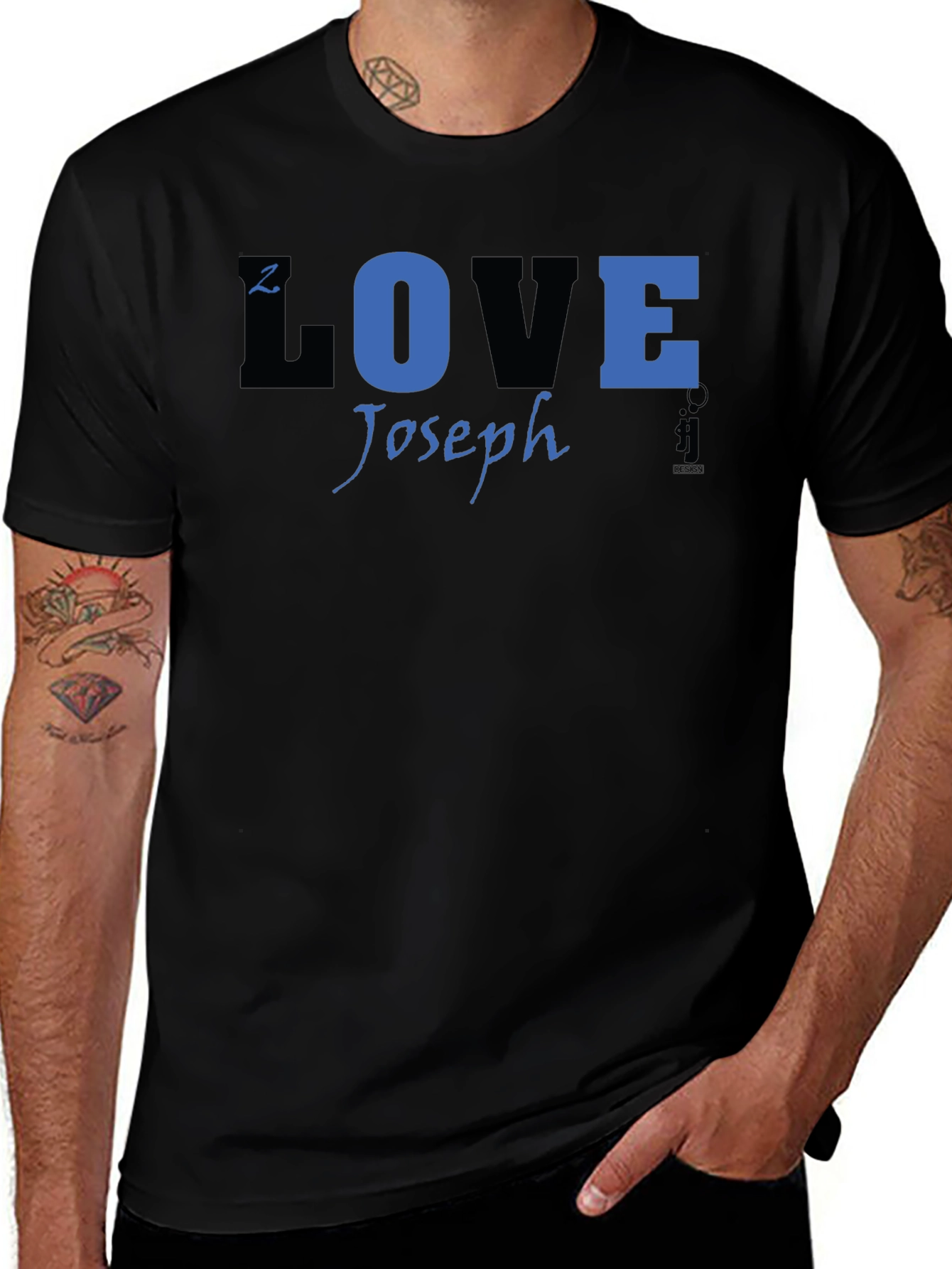 Joseph LOVE T-Shirt - Black Blue