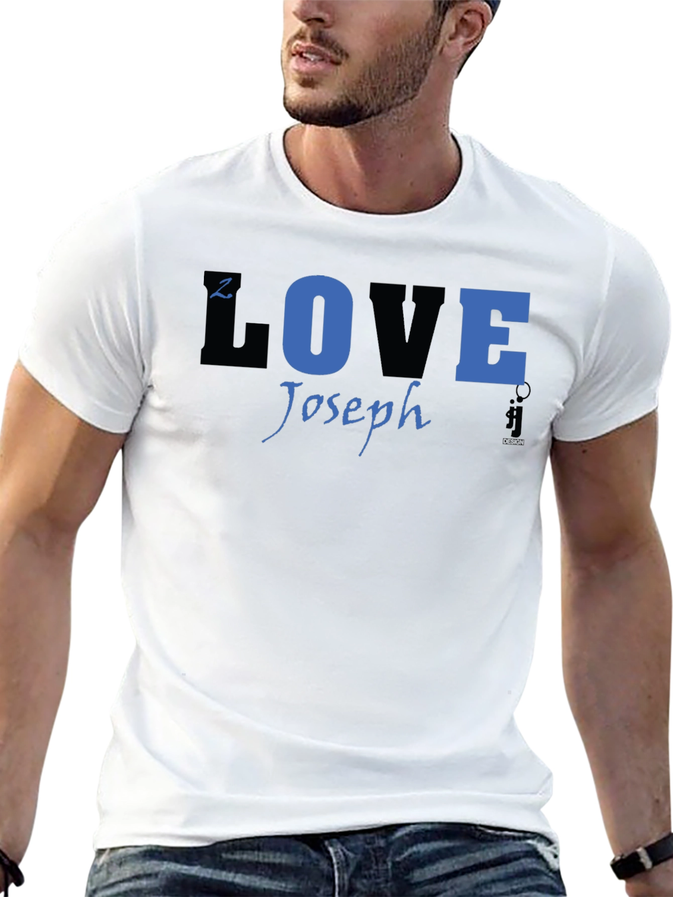 Joseph LOVE T-Shirt - Black Blue