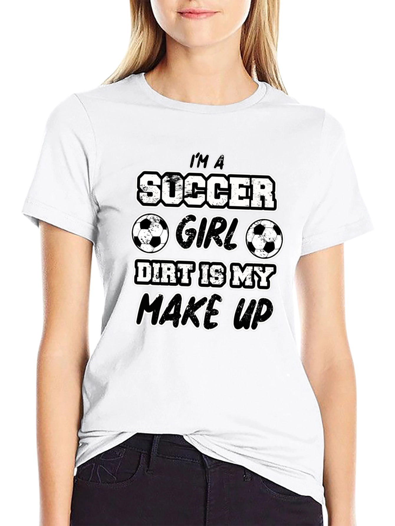 Soccer Girl Dirt Makeup T-Shirt